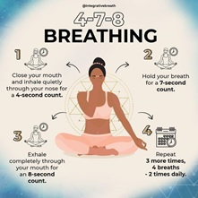 Breathing exercise as way to reduce stress and anxiety
